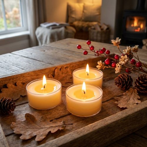 Pure Nature Lights -tuikkukynttilät, 10 tunnin paloaika, rypsivahakynttilöitä, 8 kpl | Floristik24.fi