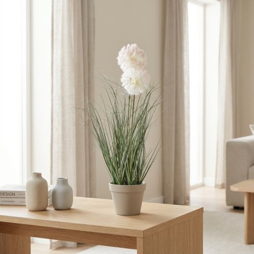 Keinotekoiset ruukkukasvit vuohenparta tekokasveja ruukussa 58cm | Floristik24.fi