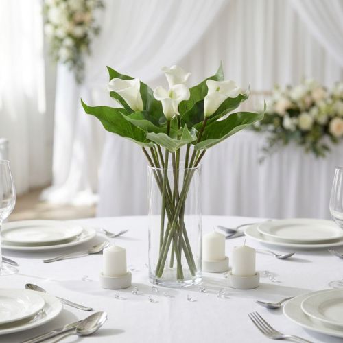 Calla Lily Kalla tekokukat Valkoiset eksoottiset kukat 34cm | Floristik24.fi