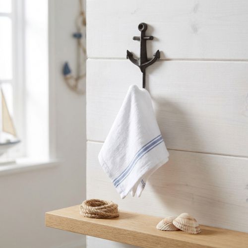 Seinäkoukku seinäkoristelu metalli ankkuri merellinen 6,5x5x13cm | Floristik24.fi