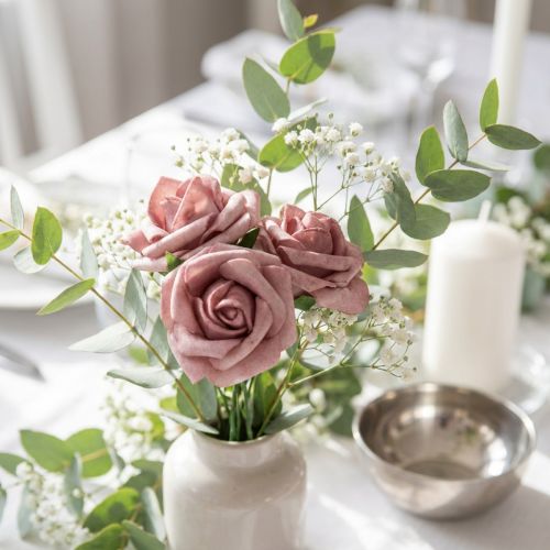 Vaahtomuusu Ø3,5cm vanha pinkki 48 kpl | Floristik24.fi