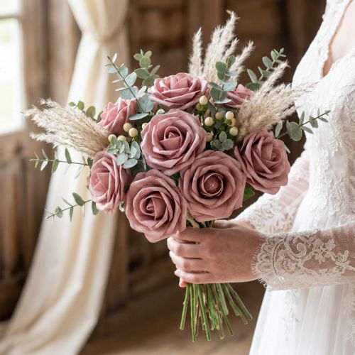 Vaahtomuusu Ø6cm vanha pinkki 27 kpl | Floristik24.fi
