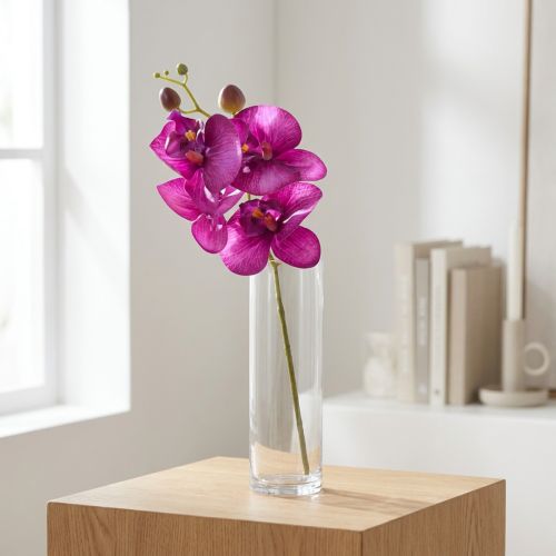 Orchid Artificial Phalaenopsis 4 kukkaa Fuksia 72cm | Floristik24.fi