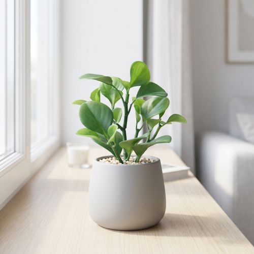 Keinotekoinen vihreä kasvi mehevä tekovihreä H14cm | Floristik24.fi