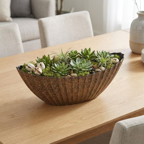 Kukkakulho uritettu, soikea,