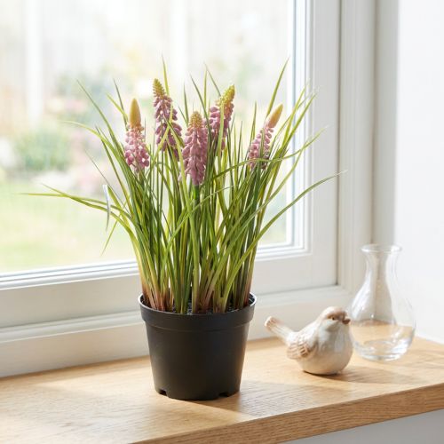 Keinotekoinen hyasintti ruukussa, täydellinen koriste kotiin ja toimistoon, 26 cm | Floristik24.fi