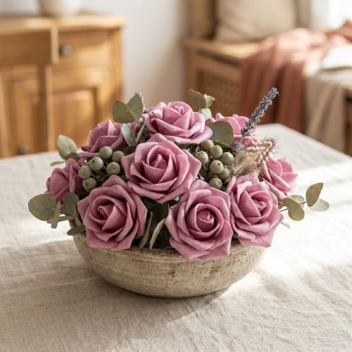 kohteita Foam Rose Ø4,5cm Erika 36 kpl