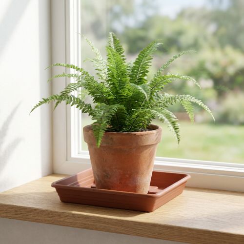 Coaster Lara neliö 25cm x 25cm terrakotta 1 kpl | Floristik24.fi
