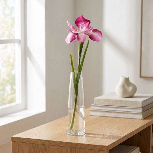 Iris keinotekoinen vaaleanpunainen 78cm | Floristik24.fi