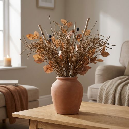 Ruohopensas Ruskea Keinotekoinen Kuivakoristeet Syksykoristeet 48cm | Floristik24.fi