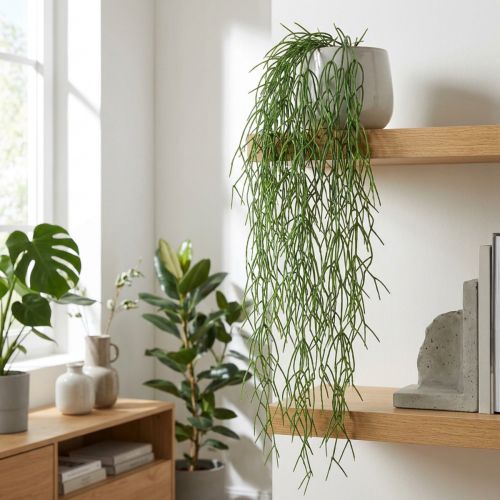 Koristelangat, korallikaktus, keinotekoinen Rhipsalis-ripustin Vihreä L120cm | Floristik24.fi