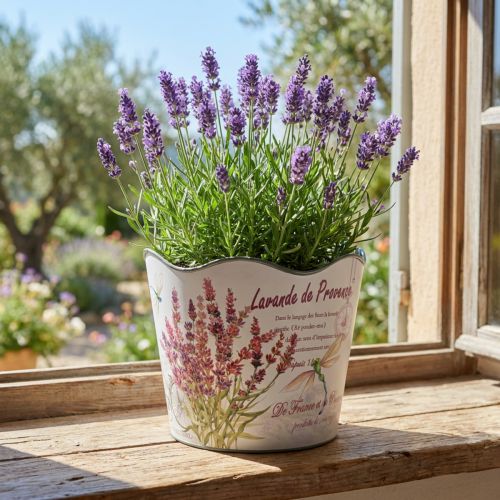 Istutuskone muovinen laventelikukkaruukku Ø13,5cm K12cm | Floristik24.fi