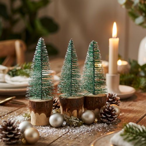 Joulukoristeita Joulukuusi lunta 10cm 8kpl | Floristik24.fi