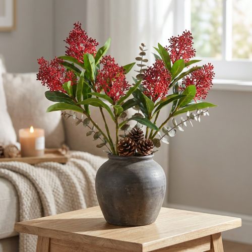 Tekokukat Red Skimmia japonica Skimmie 45cm 2kpl | Floristik24.fi