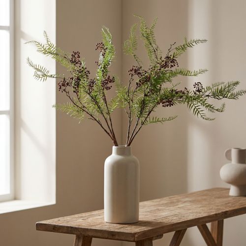 Koristeelliset oksat pippurin oksa keinotekoinen marjoilla 90cm 2kpl | Floristik24.fi
