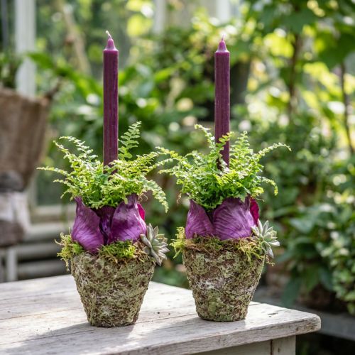 Ruukku rustiikki metsätyyli Ø12,5cm K12cm 2 kpl | Floristik24.fi
