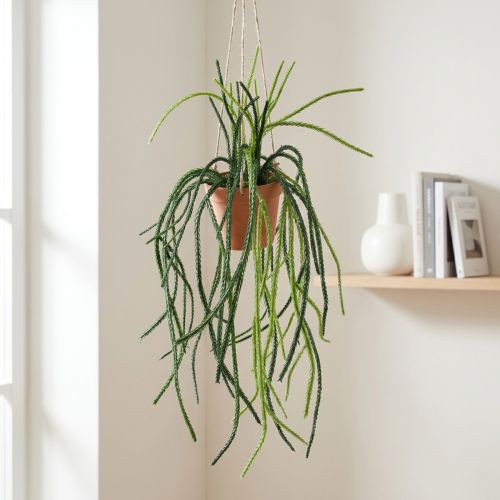 Rhipsalis tekokorallikaktuksen ripustuskori H87cm | Floristik24.fi