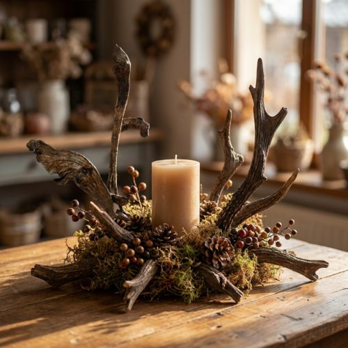 Natraj Antler Wood Mix Natural 10 kpl | Floristik24.fi