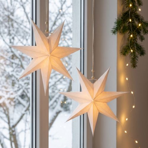 Joulutähti ikkuna, paperitähtiä joulu, taitettava tähti Ø21cm 4kpl | Floristik24.fi