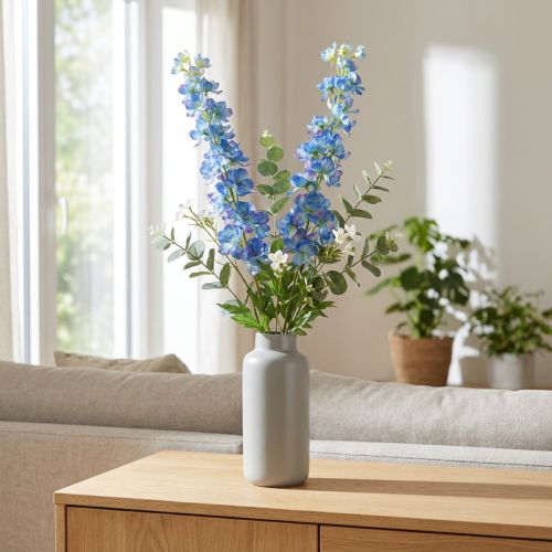 Delphinium Artificial in Blue Garden Flower L88cm 2kpl | Floristik24.fi