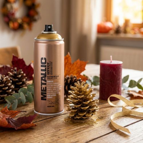 Paint Spray Gold Gold Spray Paint Metallic Effect Akryylimaali 400ml | Floristik24.fi