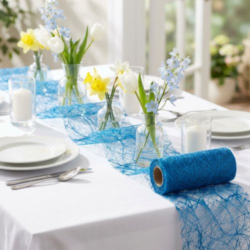 Fleece 8cm 25m vaaleansininen | Floristik24.fi