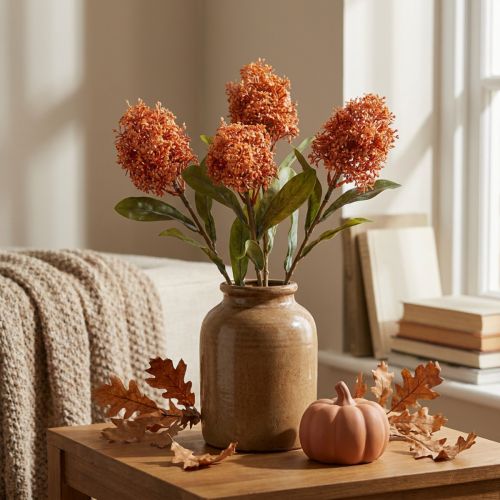 Skimmie-tekokukat, oranssit, japaninväriset, kuivakuvioiset, 59 cm, 3 kpl | Floristik24.fi