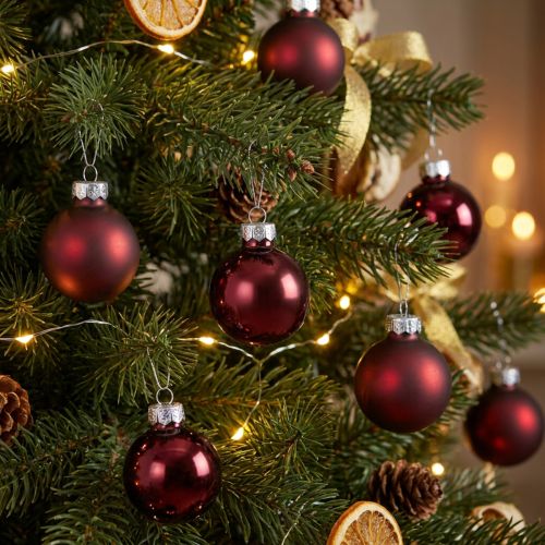 Lasipallot Christmas in Bordeaux mix Ø3cm 22 kpl | Floristik24.fi