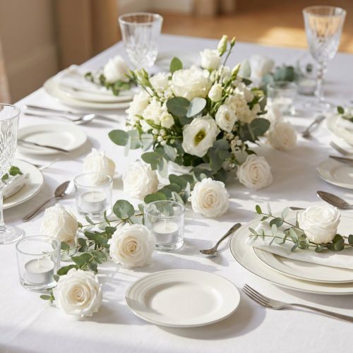 kohteita Infinity Roses -ruusupäät, miniruusut, valkoiset, Ø3cm, 16 kpl