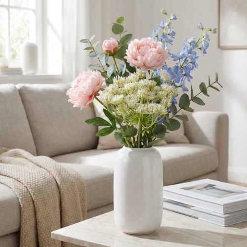 kohteita Yarrow keinotekoinen valkoinen L84cm