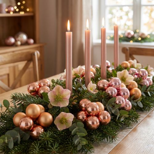 kohteita Peilimarjat lasipallot lanka aprikoosi pinkki Ø40mm 32 kpl