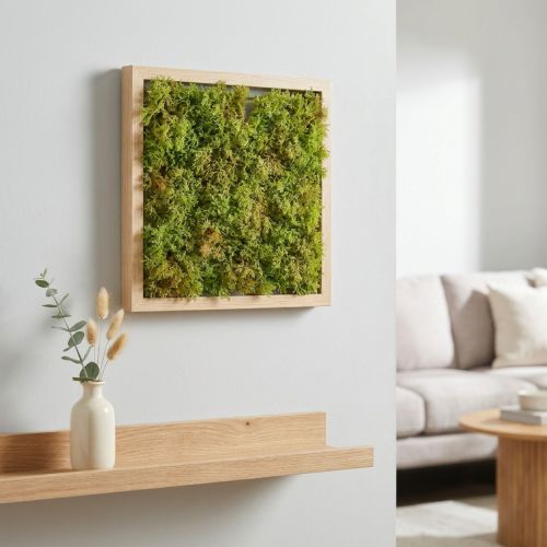 Keinotekoinen sammalmatto – täydellinen sammalkuvaan vaaleanvihreä 25×25cm | Floristik24.fi