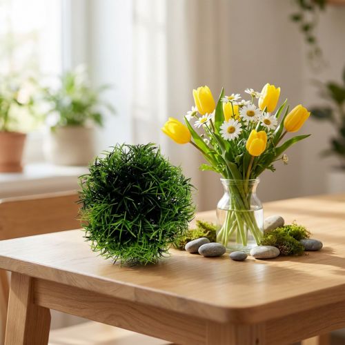 Mini ruohopallo vihreä keinokasvi pyöreä Ø10cm 1 kpl | Floristik24.fi