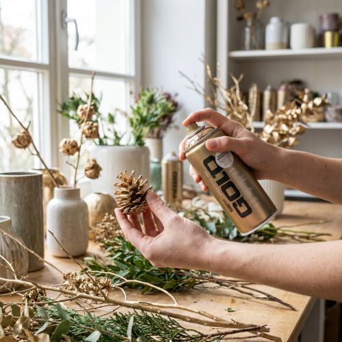 kohteita Kuparikromiefekti-spraymaali luoviin projekteihin Montana Cans 400ml