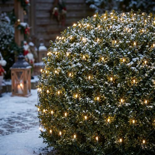 LED-valoverkko 384 lämmin valkoinen 3m x 3m ulkokäyttöön | Floristik24.fi