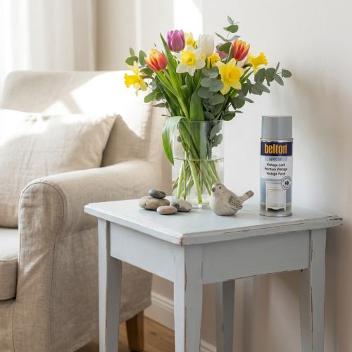 Maaliruisku, vintage-maali vaaleanharmaa, shabby chic 400ml | Floristik24.fi