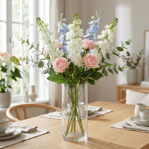 Levkoje Valkoinen tekokukka Keinovarsikukka 78cm | Floristik24.fi