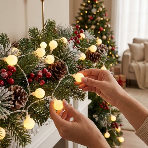 LED Fairy Lights Cherry lämmin valkoinen 9m 120LED | Floristik24.fi