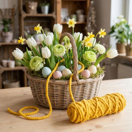 Huopanyöri pörröinen Mirabell keltavihreä 25m | Floristik24.fi