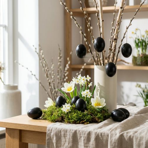 kohteita Hanhenmunat Black Blown Out Munat Pääsiäiskoristeet 10 kpl