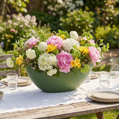 Muovivene vihreä 55,5cm x 14,5cm K17,5cm 1 kpl | Floristik24.fi