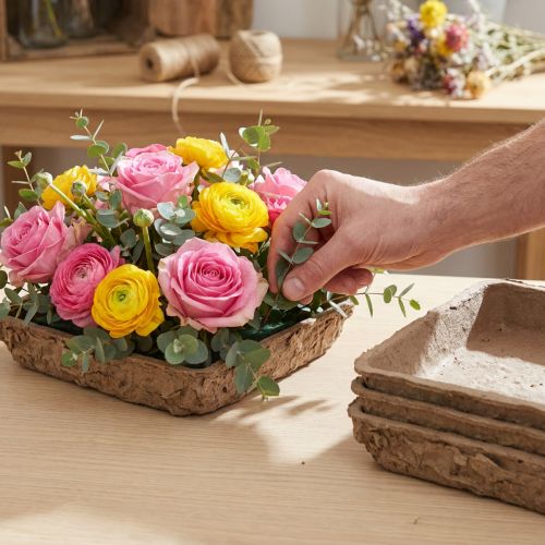 Oasis Biolit Basic Floral Foam 13x13x2cm 12-osainen DIY-kukkakoristesetti | Floristik24.fi