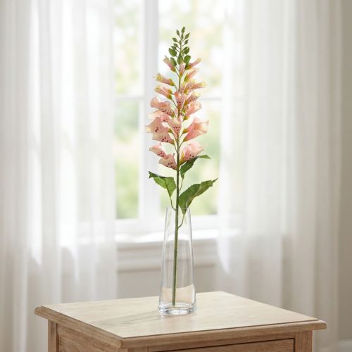 Keinotekoinen sormustinkukka lohi keinotekoinen kukka varsi kukka K90cm | Floristik24.fi