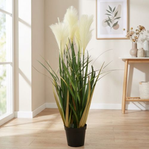 Ruoko ruoho ruukussa Keinotekoinen ruukkukasvi Kerma, Vihreä 79cm | Floristik24.fi