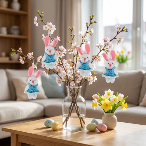 Riipus pupu 5,5 cm sininen 9kpl | Floristik24.fi