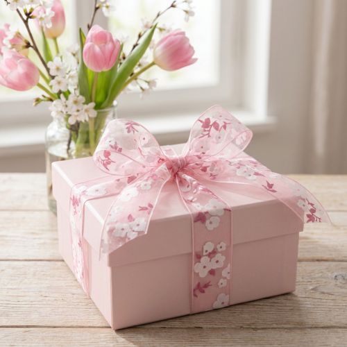 Organza nauha pinkki kukka lahja nauha 20mm 20m | Floristik24.fi