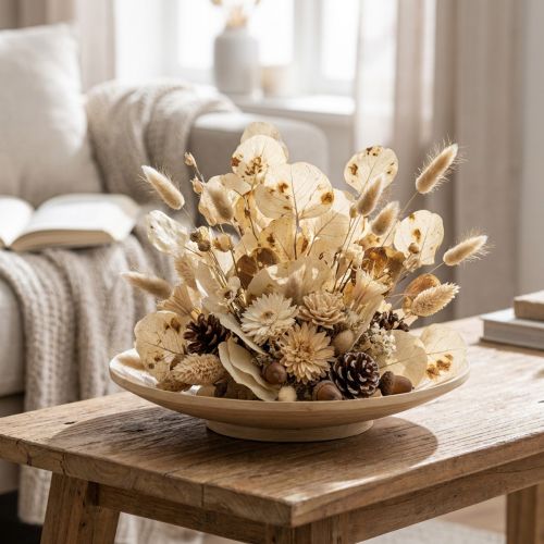 Kuivatut lehdet koristelu Moneta kuiva floristry cream 100g | Floristik24.fi