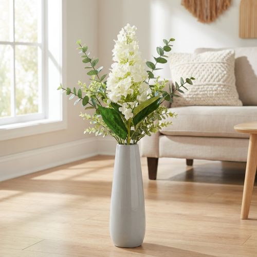 Panicle Hortensia Kermanvalkoinen Keinotekoinen Hortensia Silkkikukka 98cm | Floristik24.fi