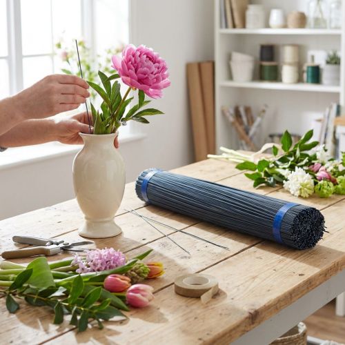 kohteita Plug-in lanka kukkalanka sininen hehkutettu 2,5 kg