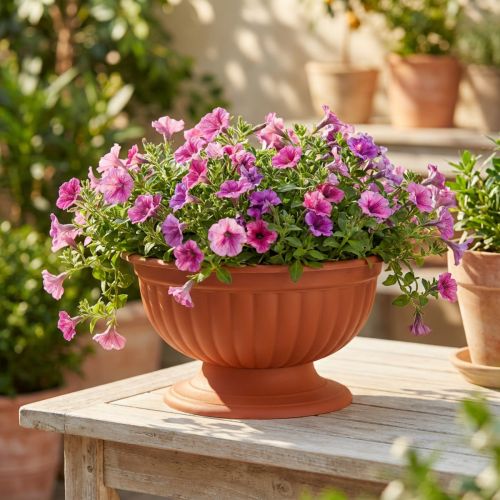 kohteita Kulho jalustalla terrakotta Ø26cm